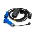 Reislaadstation voor elektrische auto's EV/PHEV AC Type 2 32A/230V 7,4kW IP55 5m + adapter 230V 3,7kW + Etui