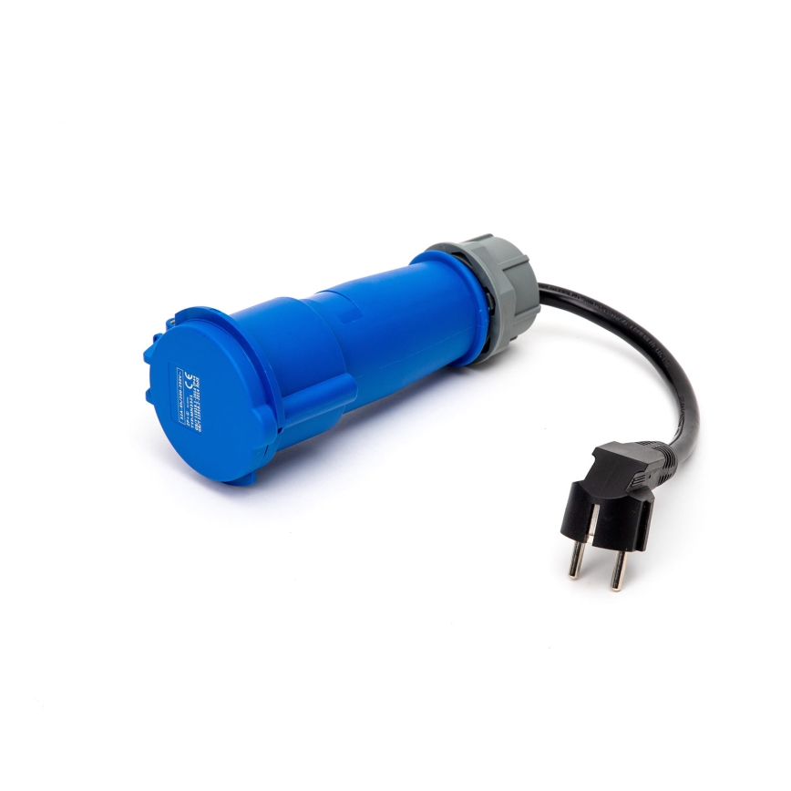 Reislaadstation voor elektrische auto's EV/PHEV AC Type 2 32A/230V 7,4kW IP55 5m + adapter 230V 3,7kW + Etui