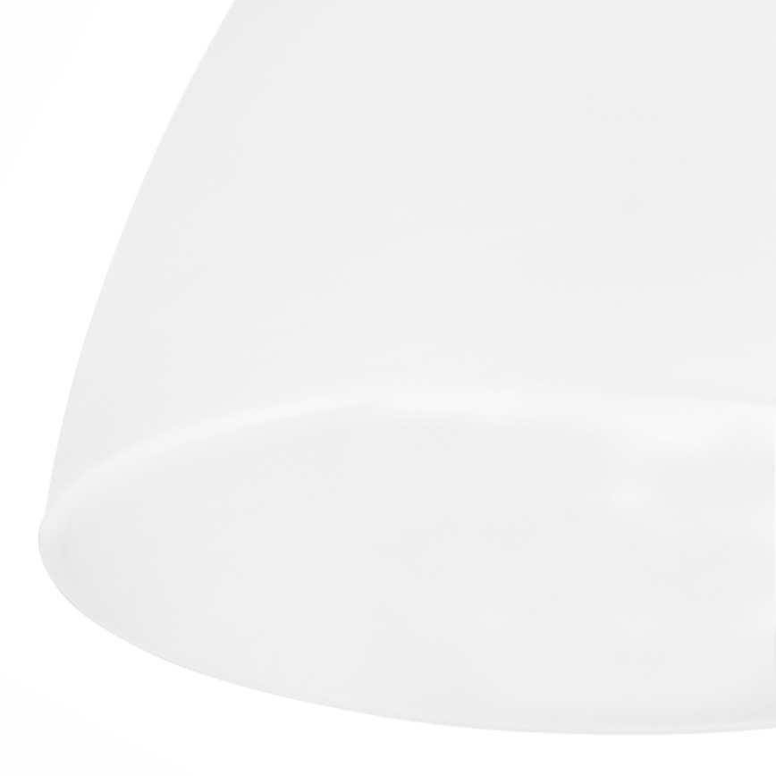 Vervangingsglas voor kroonluchter, tafellamp, vloerlamp, wandlamp en plafondlamp MIRANDA E27 110x130 mm wit
