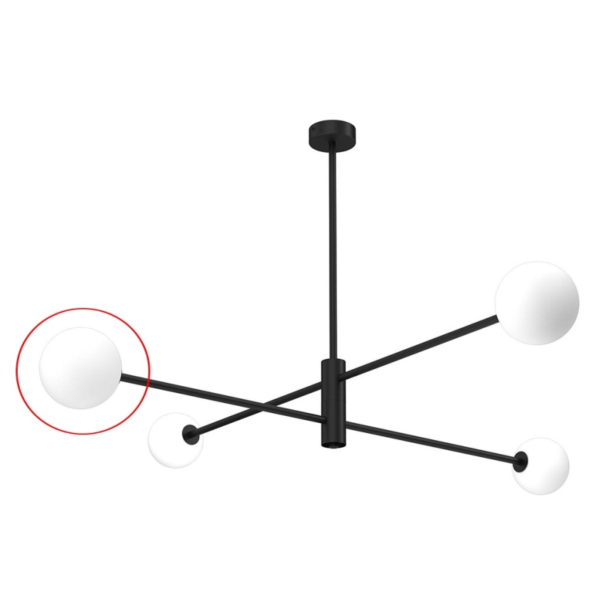 Reserve glas voor kroonluchter DORI G9 diameter 10 cm wit