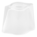 Reserve glas voor kroonluchter E14 9,5x12 cm wit