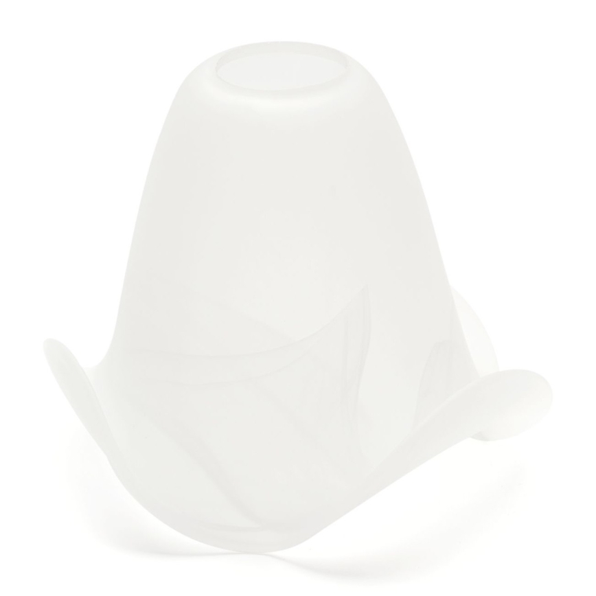 Reserve glas voor kroonluchter en lampen SISI E14 diameter 13 cm wit