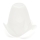 Reserve glas voor kroonluchter en lampen SISI E14 diameter 13 cm wit