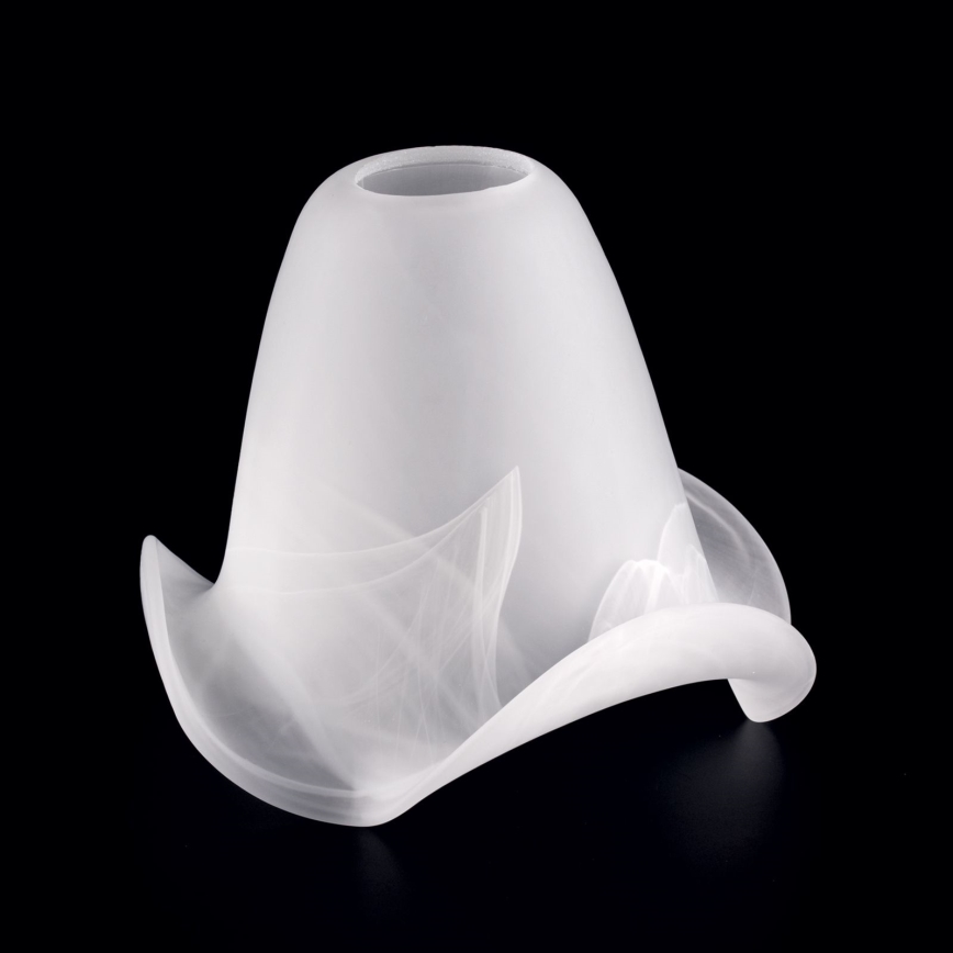 Reserve glas voor kroonluchter en lampen SISI E14 diameter 13 cm wit