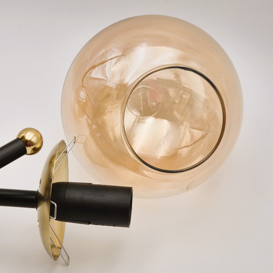 Reserve glas voor kroonluchter MALENA E14 gerookt beige