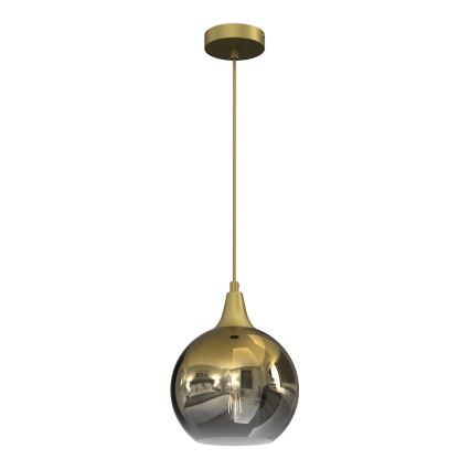 Reserve glas voor kroonluchter MONTE E27 diameter 20 cm goud/gerookt