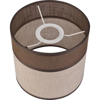 Vervangende lampenkap voor kroonluchter, vloerlamp en wandlamp ANDREA E27 diameter 16 cm bruin/beige