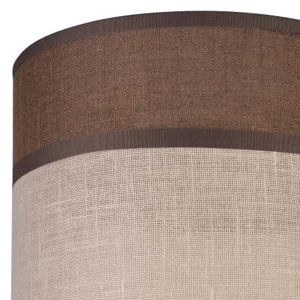 Vervangende lampenkap voor kroonluchter, vloerlamp en wandlamp ANDREA E27 diameter 16 cm bruin/beige