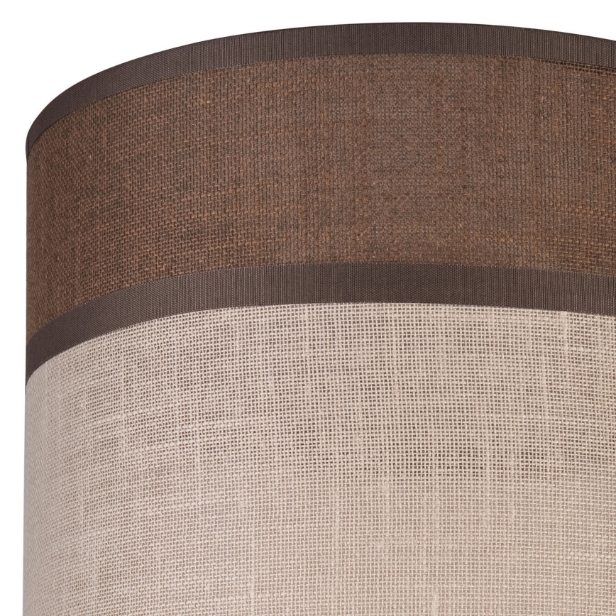 Vervangende lampenkap voor kroonluchter, vloerlamp en wandlamp ANDREA E27 diameter 16 cm bruin/beige