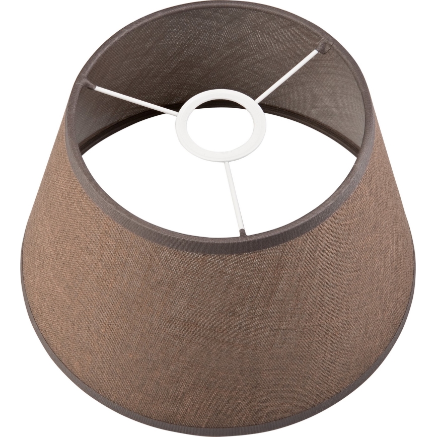 Vervangende lampenkap voor kroonluchter en wandlamp ANTONIO E14 120x200 mm bruin