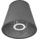 Reserve lampenkap LORENZO E27 diameter 16 cm grijs