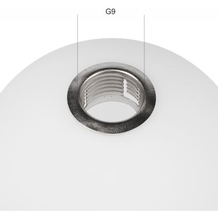 Reserveglas voor kroonluchter ASTRO, ANTONIO G9 Ø 12 cm