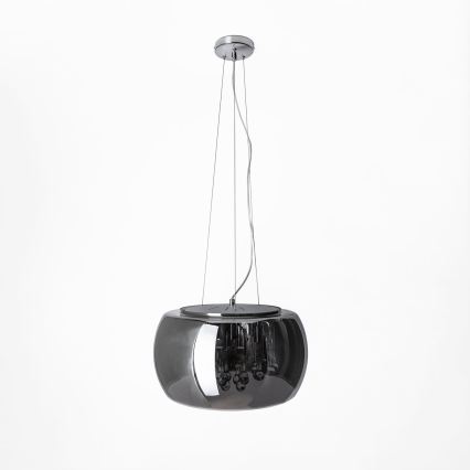 Vervangingsglas voor kroonluchter en plafondlamp G9 Ø 50 cm rookgrijs