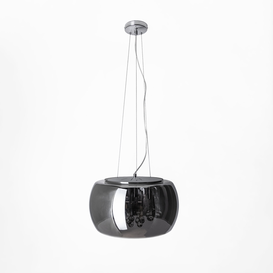 Vervangingsglas voor kroonluchter en plafondlamp G9 Ø 50 cm rookgrijs
