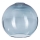 Reserveglas voor kroonluchter KULA E27 Ø 18 cm, gerookt blauw