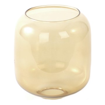 Reserveglas voor kroonluchter met E27-fitting, Ø 14 cm, rookbruin