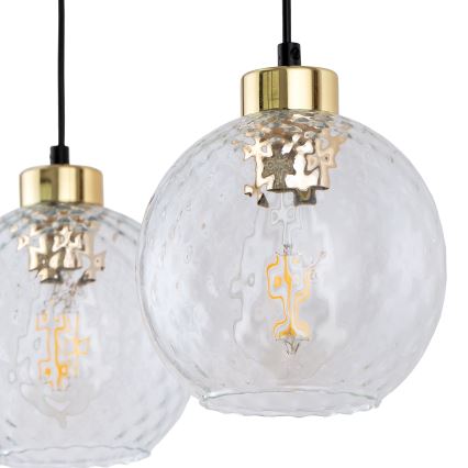 Reserveglas voor wandlamp en kroonluchter DEVON, diameter 18 cm, helder