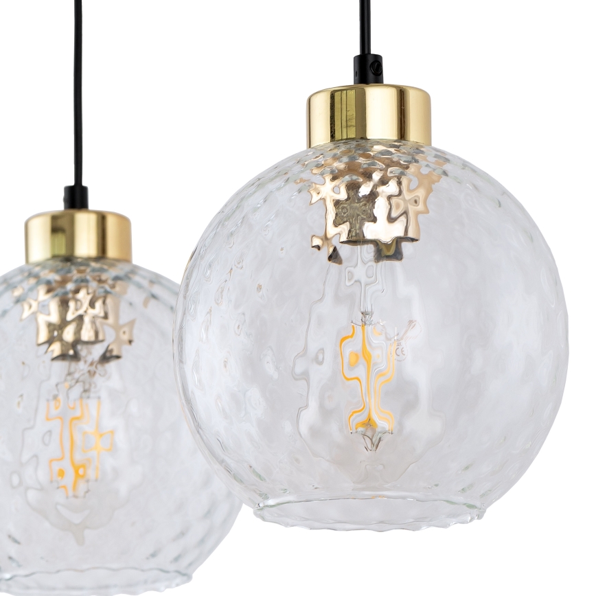Reserveglas voor wandlamp en kroonluchter DEVON, diameter 18 cm, helder