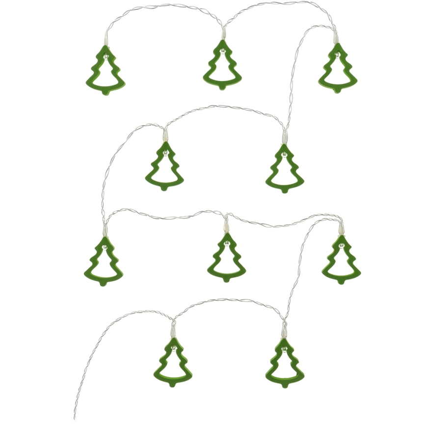 Decoratieve LED ketting 10xLED/2xAA 1,6m warm wit