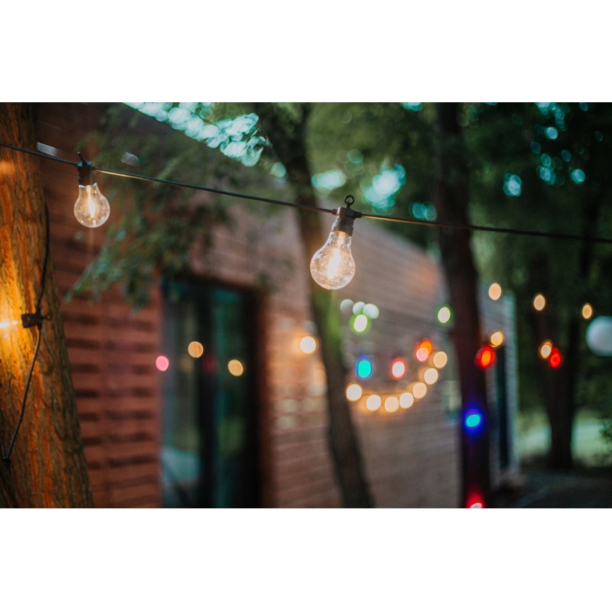 Decoratieve LED Lichtketting voor Buiten 10xA60 7,5m IP44 warm wit