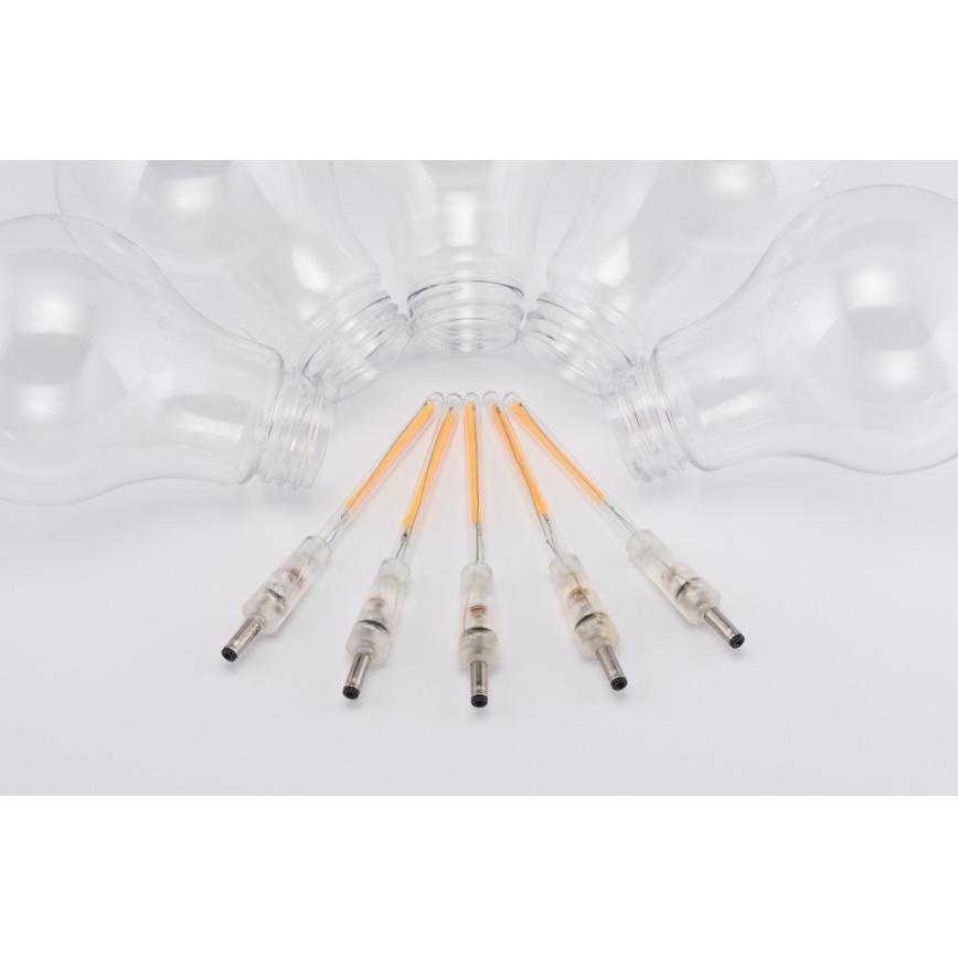 Decoratieve LED Lichtketting voor Buiten 10xA60 7,5m IP44 warm wit