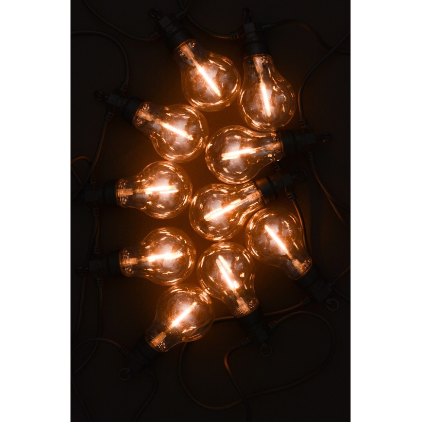 Decoratieve LED Lichtketting voor Buiten 10xA60 7,5m IP44 warm wit