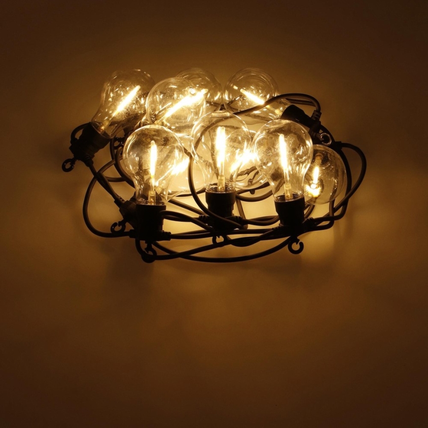 Decoratieve LED Lichtketting voor Buiten 10xA60 7,5m IP44 warm wit