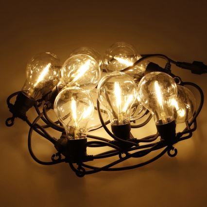 Decoratieve LED Lichtketting voor Buiten 10xA60 7,5m IP44 warm wit