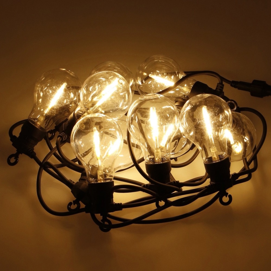 Decoratieve LED Lichtketting voor Buiten 10xA60 7,5m IP44 warm wit