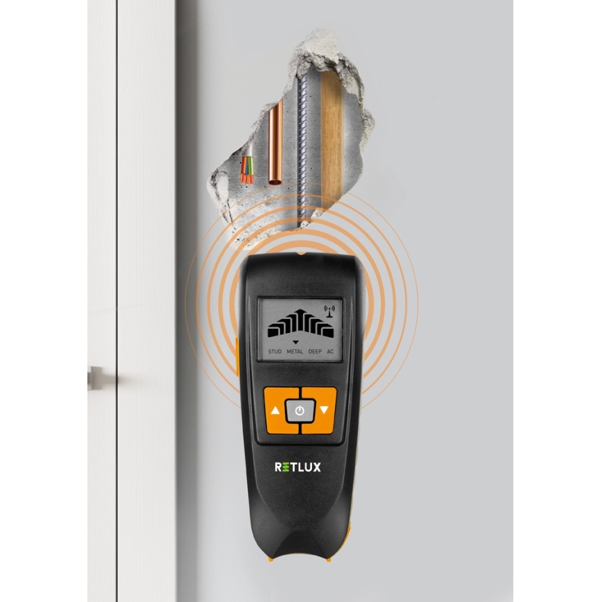 Digitale ondergrondse detector 4in1 9V 1x6LR61