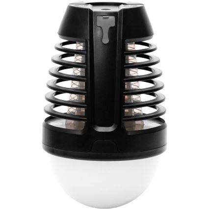 Retlux - Draagbare oplaadbare LED-lamp met insectenvanger LED/5W/1800 mAh IP44 zwart