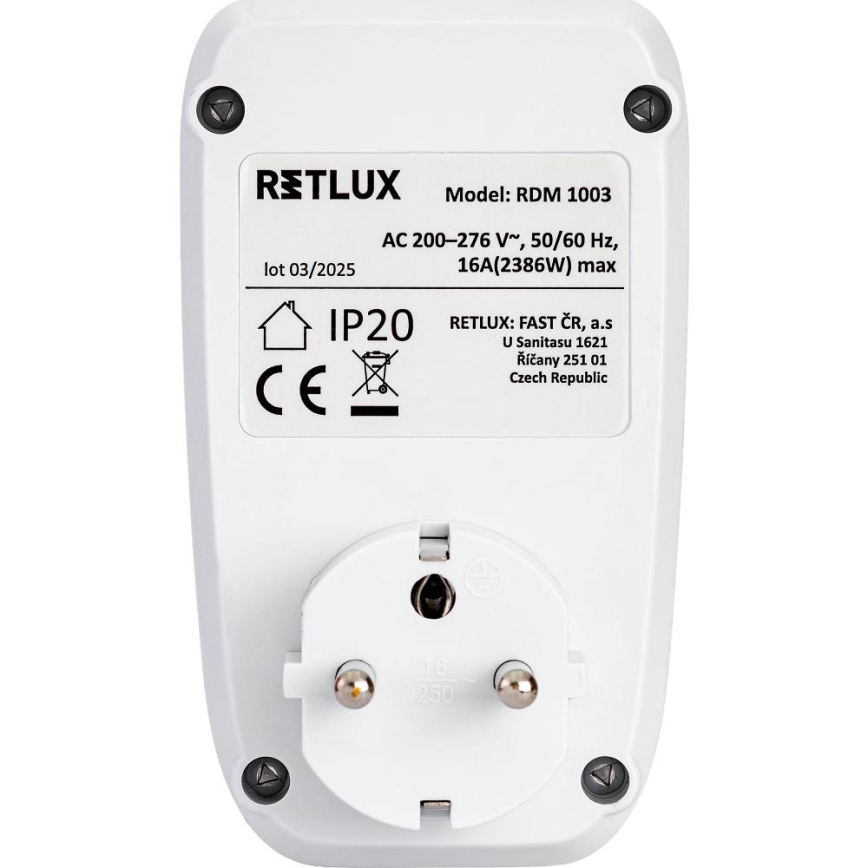 Elektriciteitsverbruiksmeter 3680W/230V