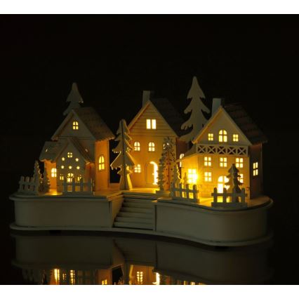 Kerst LED Decoratie LED/2xAA dorp