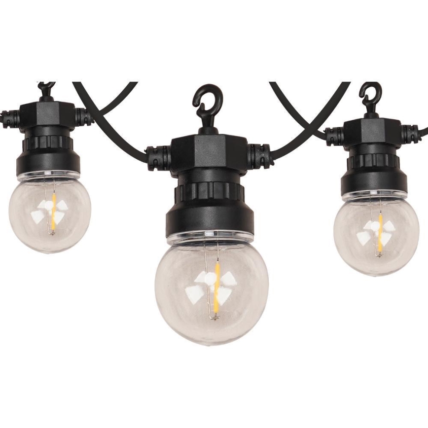 LED buiten decoratieve lichtslinger GIRLANDA G45 10x E27/230 V 8 m IP44 warm wit