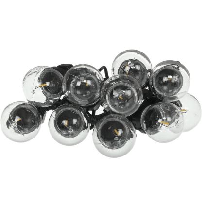 LED buiten decoratieve lichtslinger GIRLANDA G45 10x E27/230 V 8 m IP44 warm wit