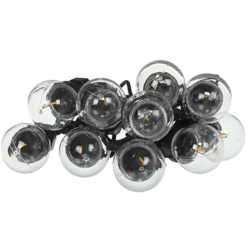 LED buiten decoratieve lichtslinger GIRLANDA G45 10x E27/230 V 8 m IP44 warm wit