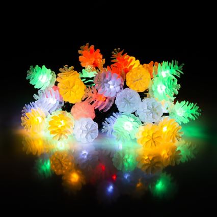 LED buitenlichtsnoer 80xLED/25m IP44 meerkleurig