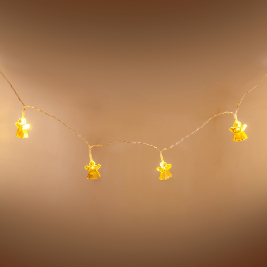 LED-decoratieslinger 10xLED/2xAA 1,65m warmwit