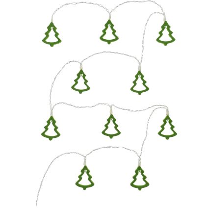 LED decoratieve slinger 10xLED/2xAA 1,6m warm wit