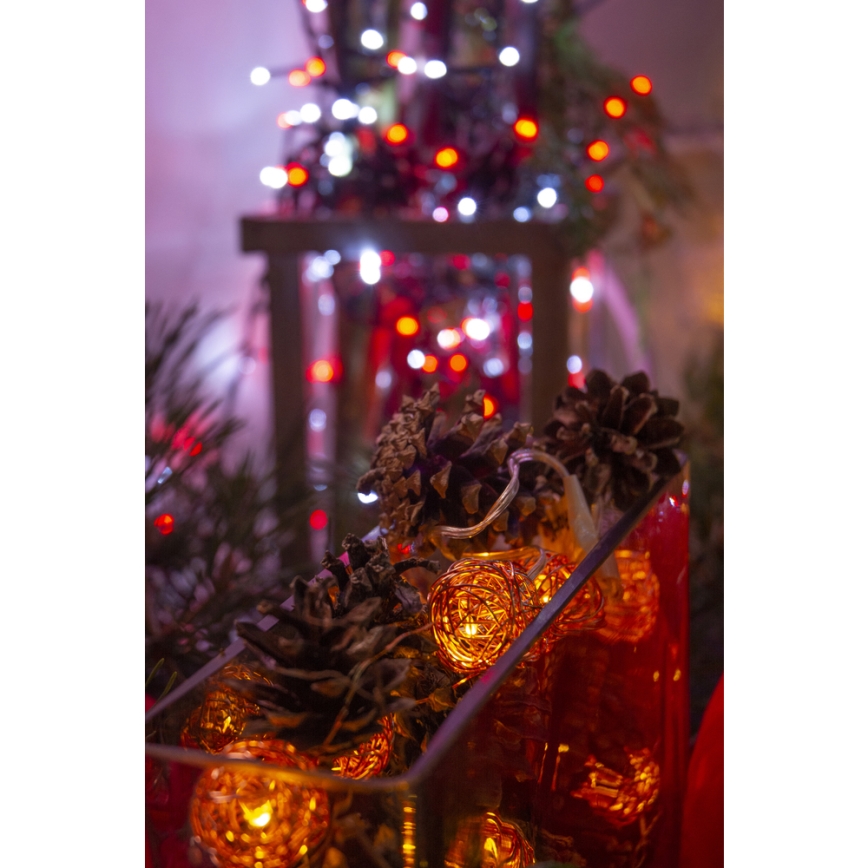 Decoratieve LED-lichtsnoer 10xLED/2xAA warm wit