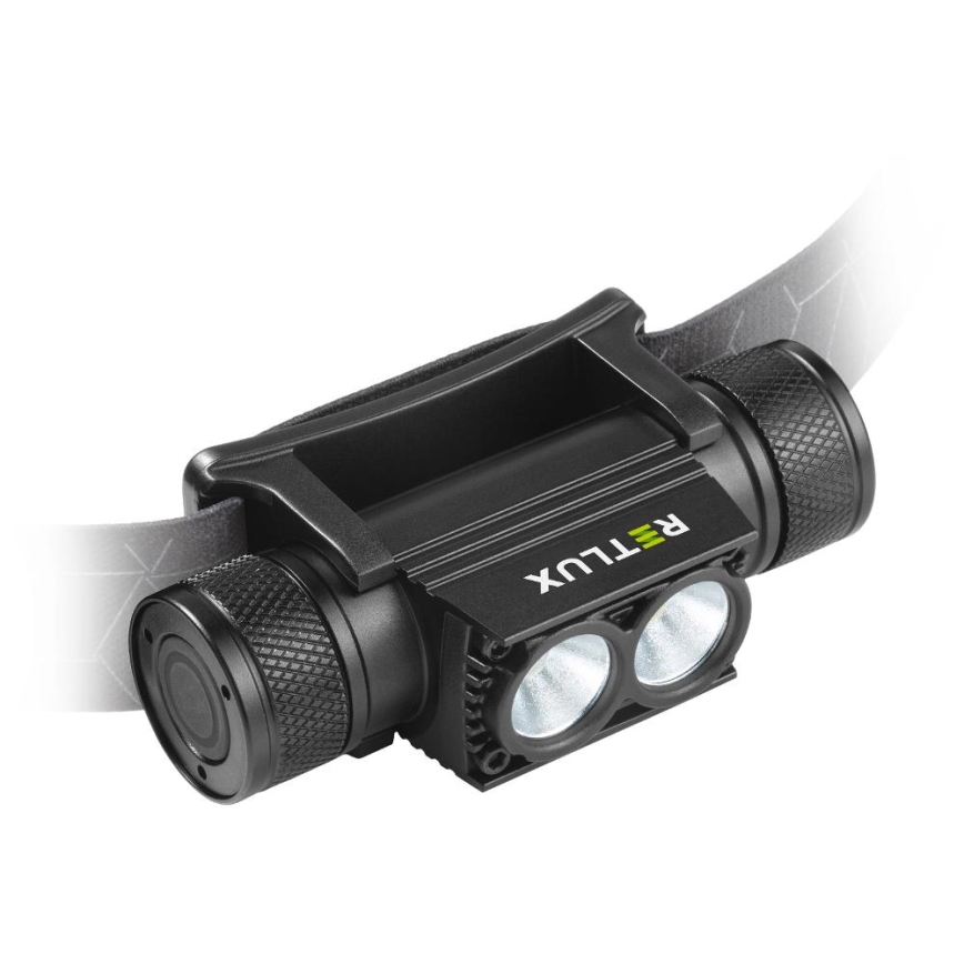 LED Dimbaar oplaadbaar aluminium hoofdlamp LED/2600 mAh IP65