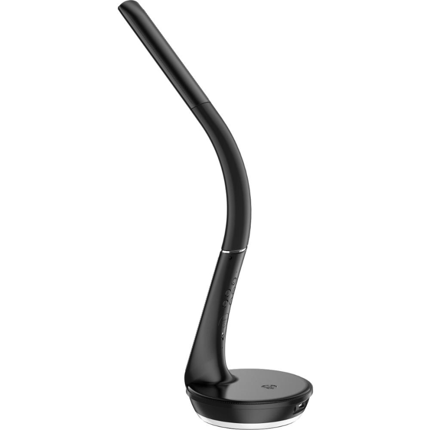 LED dimbare tafel lamp met draadloos opladen Qi 5W en scherm LED/6W/230V 3000/4000/6000K zwart