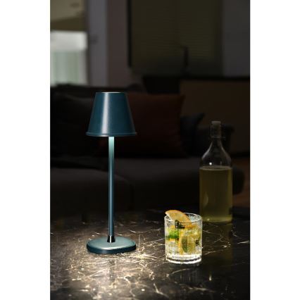 LED Dimbare oplaadbare tafellamp LED/3W/1800 mAh donkerblauw