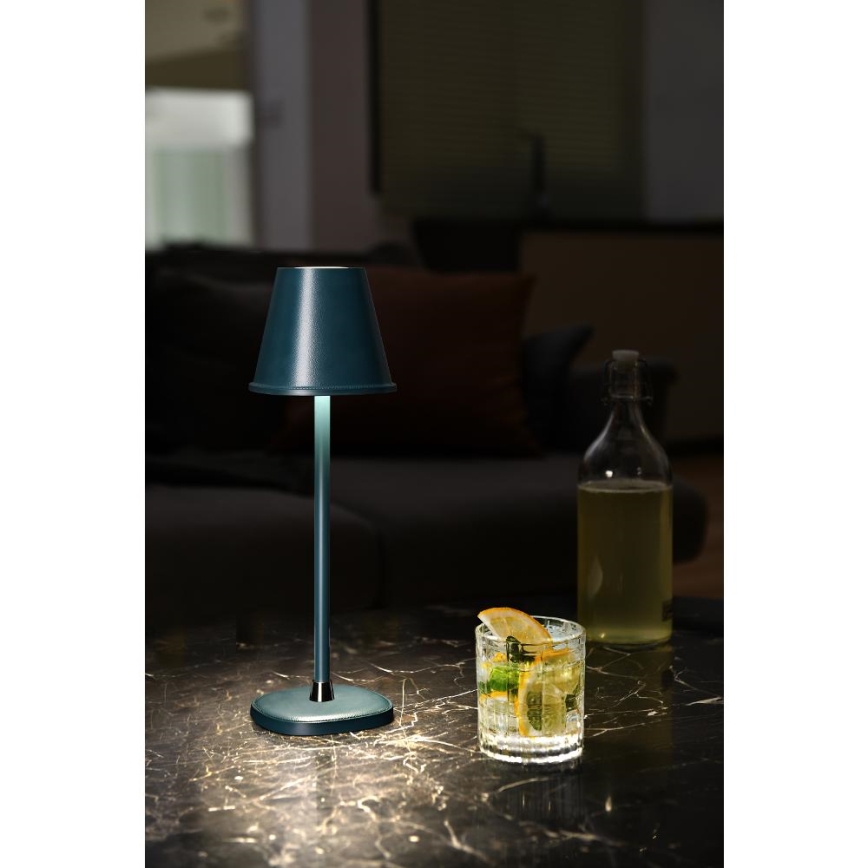 LED Dimbare oplaadbare tafellamp LED/3W/1800 mAh donkerblauw