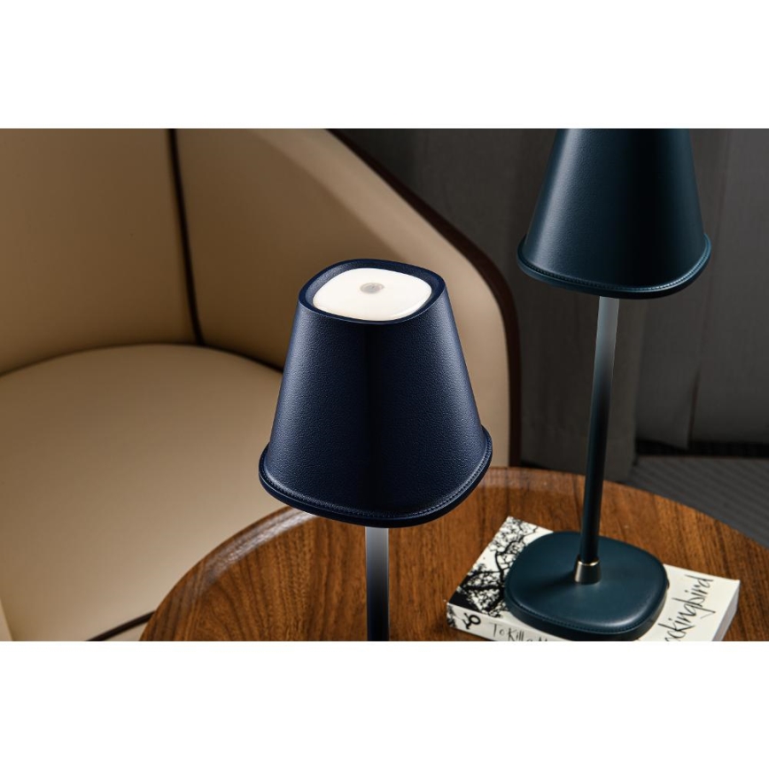 LED Dimbare oplaadbare tafellamp LED/3W/1800 mAh donkerblauw
