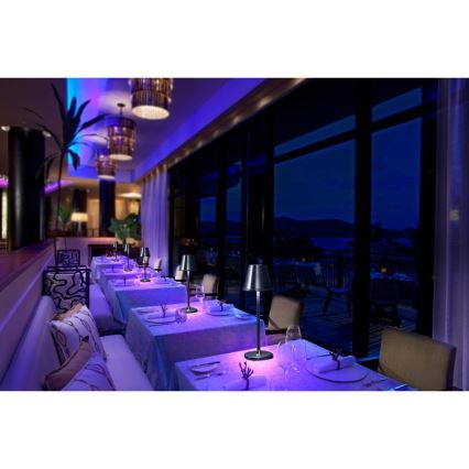 LED Dimbare oplaadbare tafellamp LED/3W/1800 mAh donkerblauw