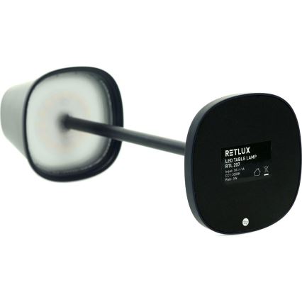LED Dimbare oplaadbare tafellamp LED/3W/1800 mAh donkerblauw