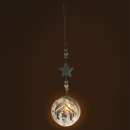 LED Kerst Decoratie 1xLED/2xCR2032 warm wit
