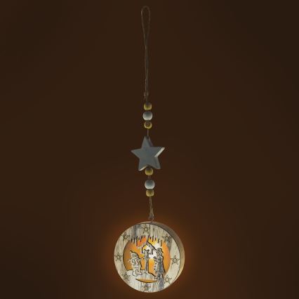 LED Kerst Decoratie 1xLED/2xCR2032 warm wit