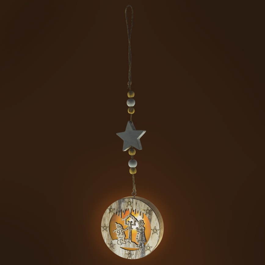 LED Kerst Decoratie 1xLED/2xCR2032 warm wit